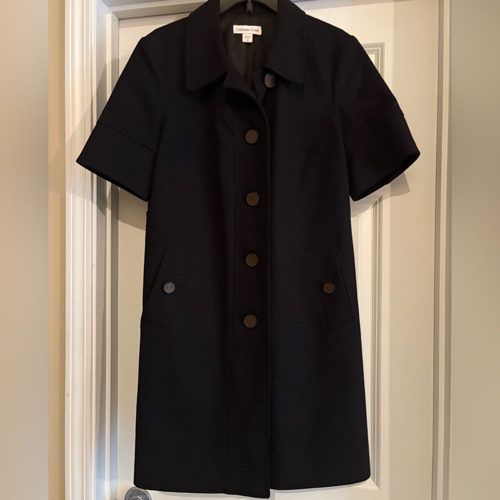 Coldwater Creek Chic Short Sleeve Coat/jacket Size 10 - Picture 5 of 8
